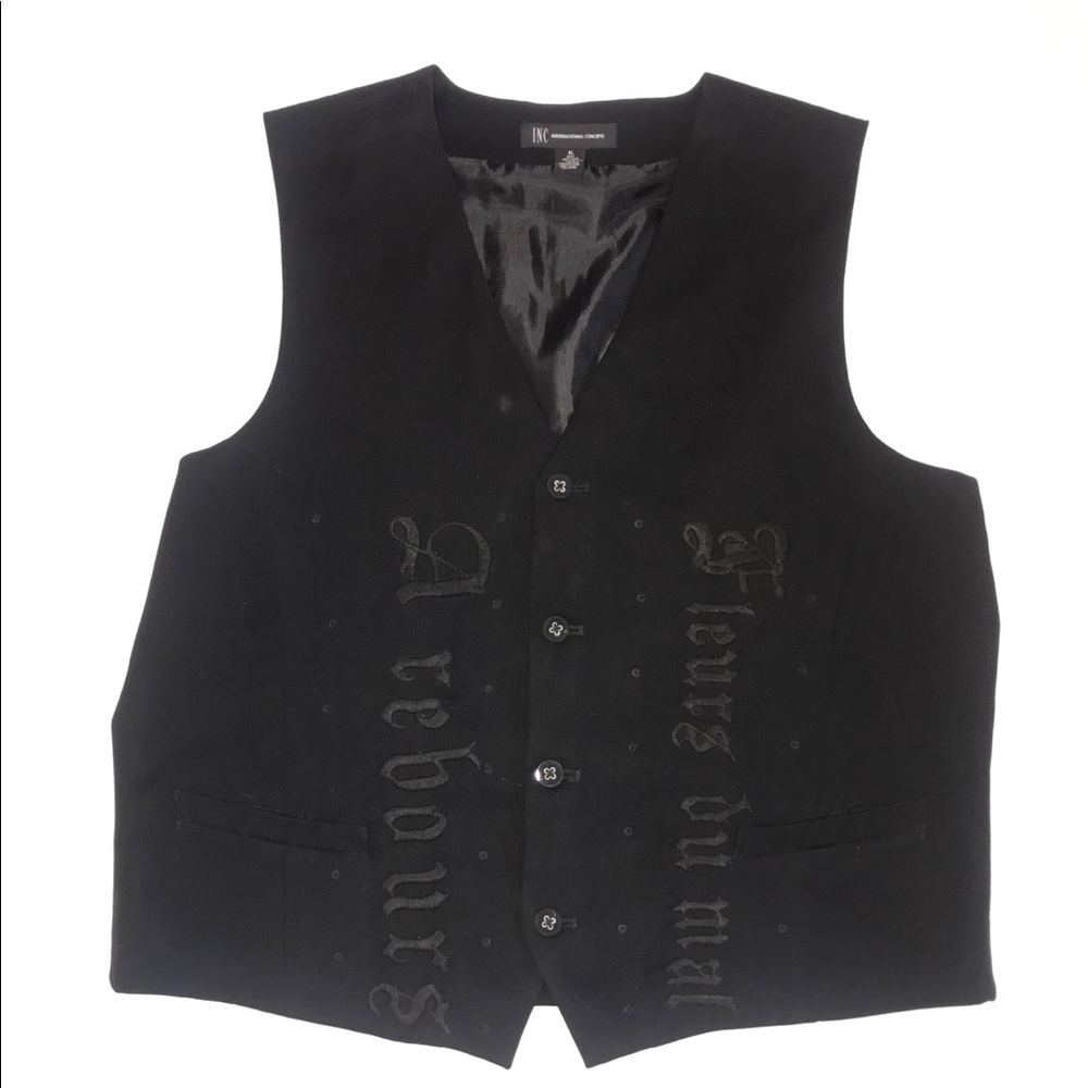 INC Men's  Black Casual Vest